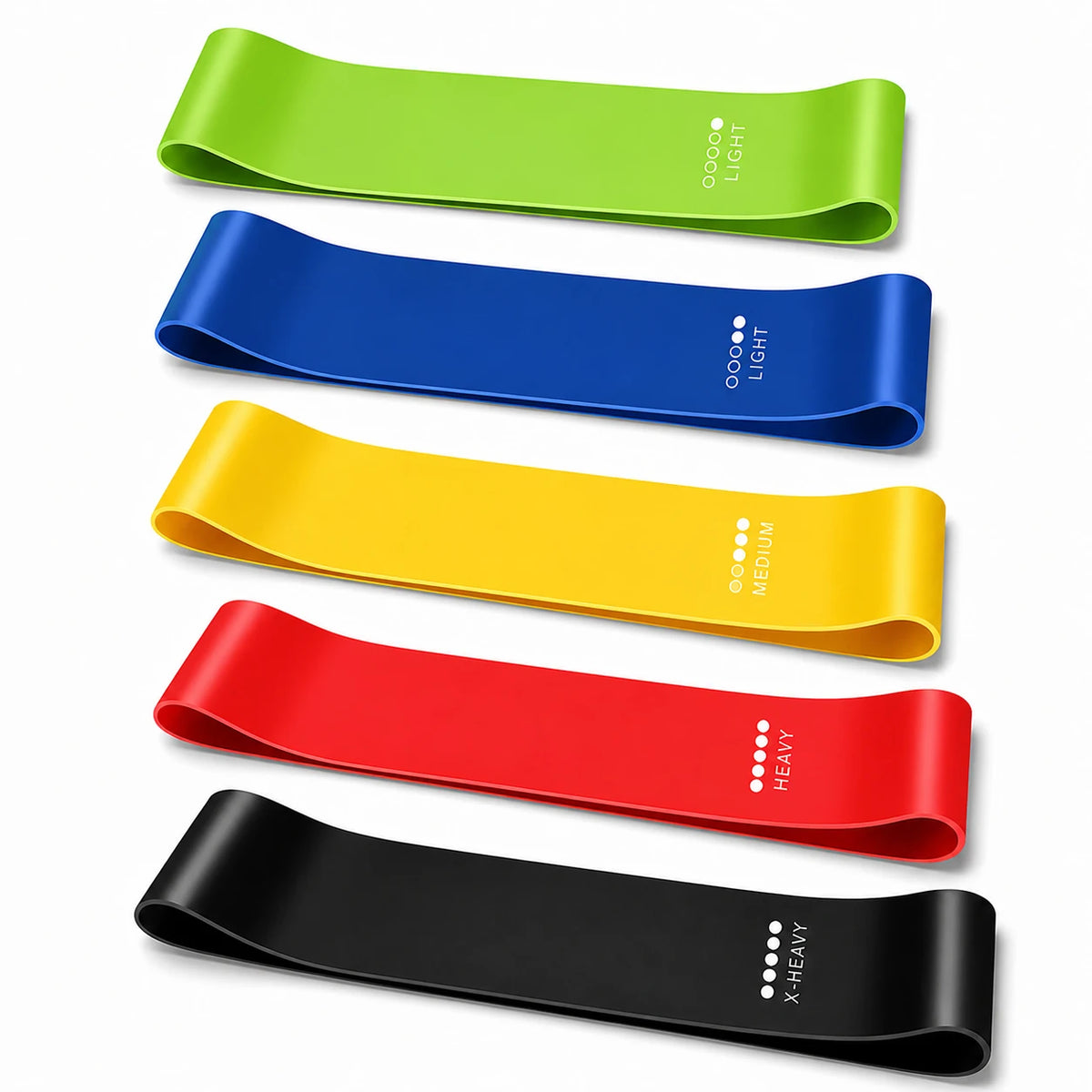 (Pack de 5) Wide Resistance Bands